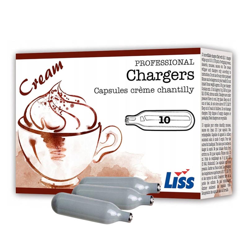 Liss KST-08 Krem Şanti Krema Sifon Tüpü, 10 Adet