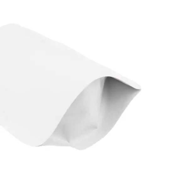 Mat Beyaz Alüminyum Kilitli Doypack, 20 x 30 + 10 CM