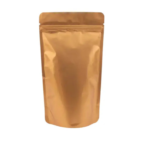 Mat Gold Alüminyum Kilitli Doypack, 20 x 30 + 10 CM