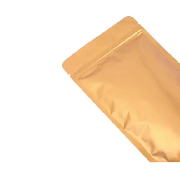 Mat Gold Alüminyum Kilitli Doypack, 20 x 30 + 10 CM