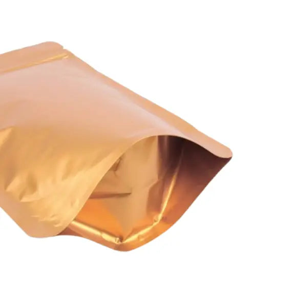 Mat Gold Alüminyum Kilitli Doypack, 20 x 30 + 10 CM