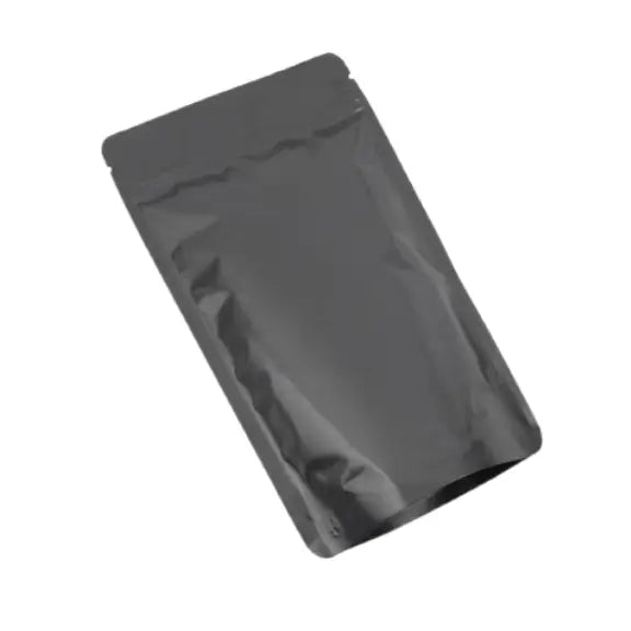 Mat Siyah Alüminyum Kilitli Doypack, 20 x 30 + 10 CM