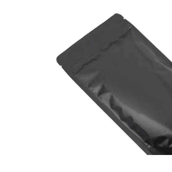 Mat Siyah Alüminyum Kilitli Doypack, 20 x 30 + 10 CM