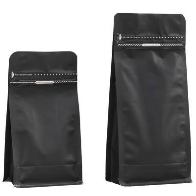 Mat Siyah Metalize Kilitli Flat Bottom 12.5x27.5x8 - 500 gr