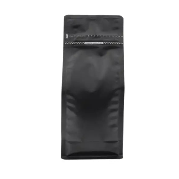 Pocket Kilitli Mat Siyah Metalize Flat Bottom Torba, 11,5 x 21,5 + 8 CM