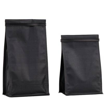 Mat Siyah Metalize Kilitsiz Flat Bottom 12.5x26x8 cm - 500 gr