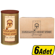 Kurukahveci Mehmet Efendi Türk Kahvesi Teneke Kutu 500 g x 6'lı