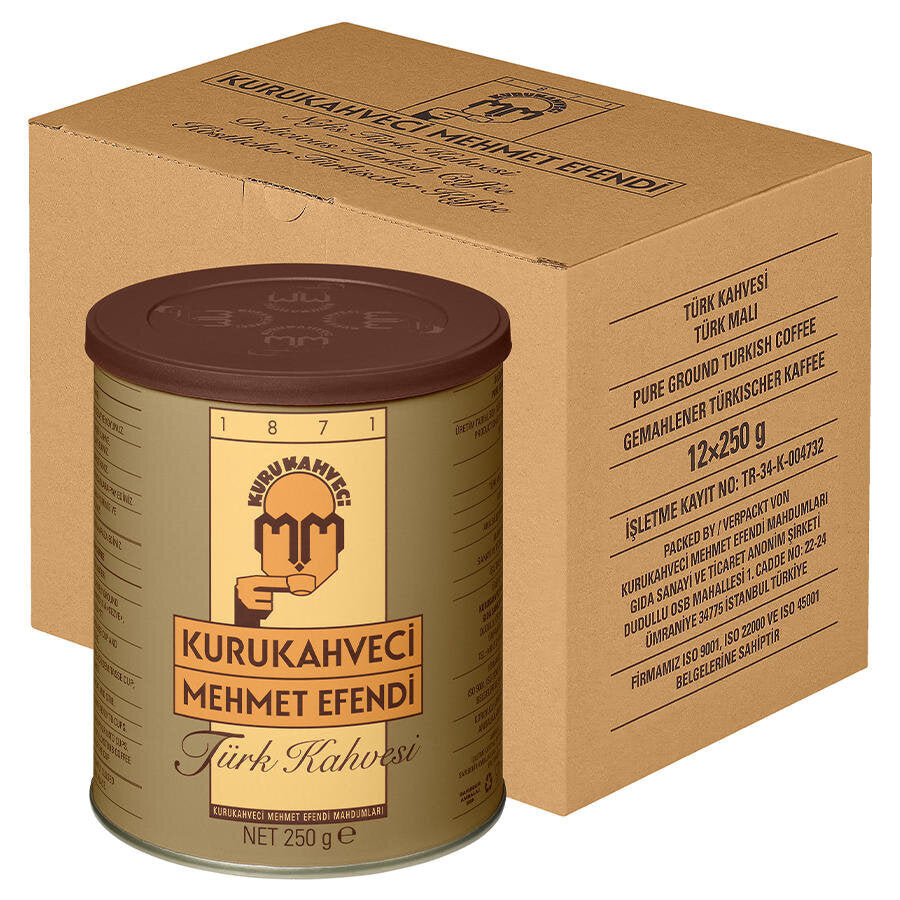 Kurukahveci Mehmet Efendi Türk Kahvesi Teneke Kutu 250 g