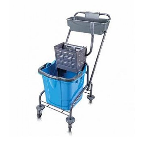 Metal Taşıyıcı Metal Pres Boyalı Temizlik Arabası