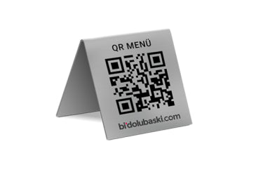 Metal QR Karekod Menü Standı