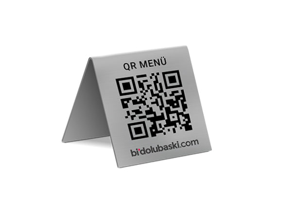 Metal QR Karekod Menü Standı