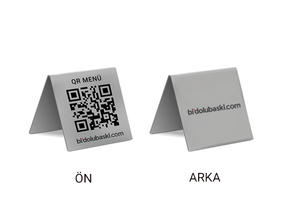 Metal QR Karekod Menü Standı
