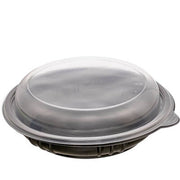 Meypak Kapaklı Siyah Salata Kasesi 1000 gr (Sıcağa Dayanıklı)