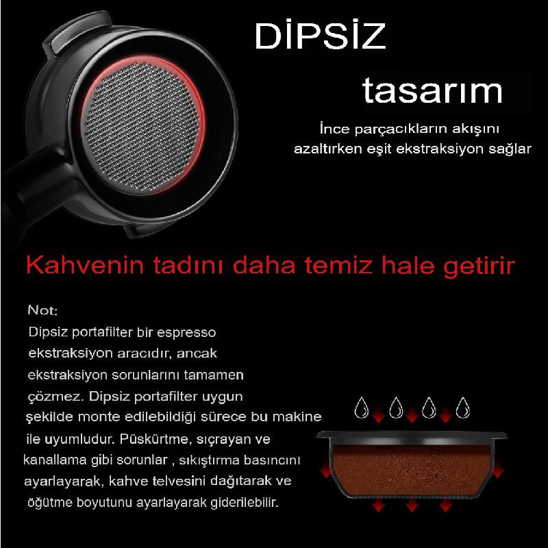 MHW-3Bomber BP7024D3-OS Delonghi Astra Collection Tabansız Portafiltre, 51 mm