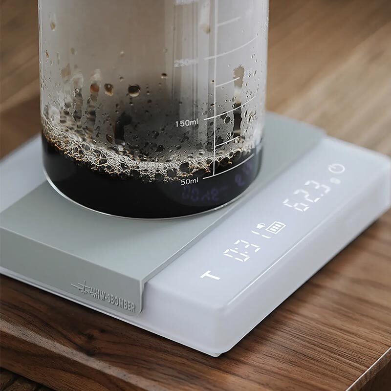 MHW-3Bomber ES6034W Cube Mini Scale 2.0 Kahve Tartısı, Beyaz