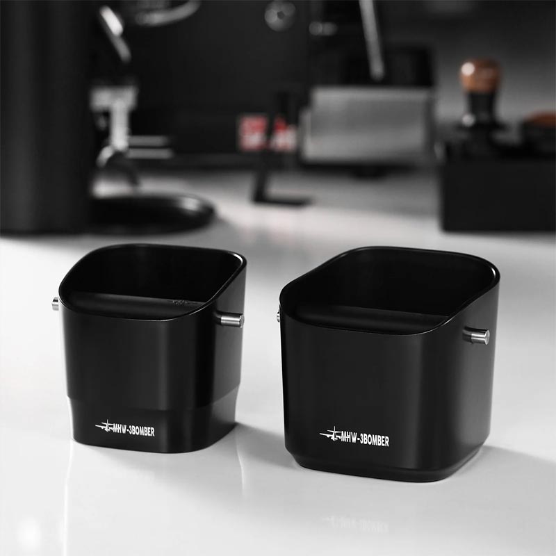 MHW-3Bomber GB5967B Kahve Posa Kovası Knock Box, 110x125x130 mm, 1200 ml, Siyah