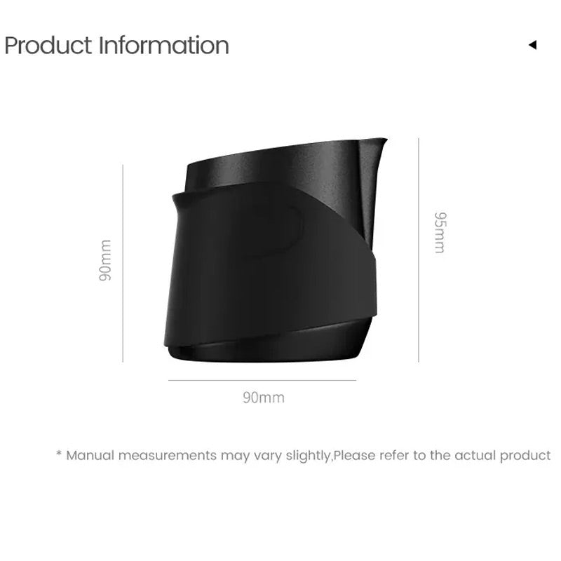 MHW-3Bomber P6513B Kulpsuz Süt Potu Pitcher, 400 ml, Siyah