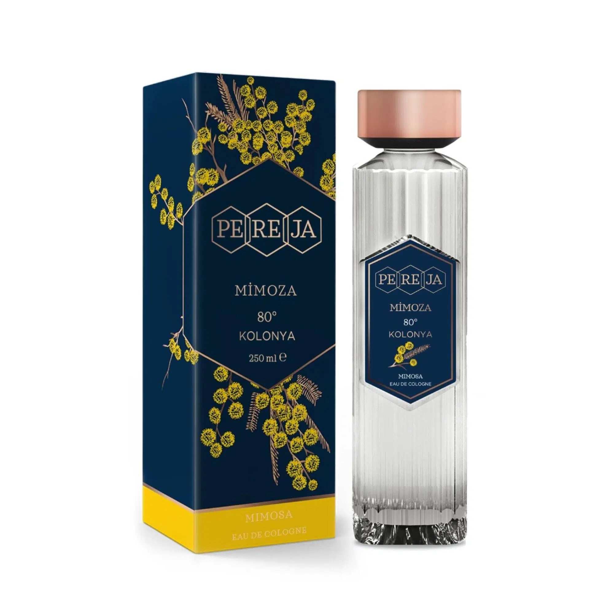 Mimoza 250 ml Cam Şişe Kolonya 80°
