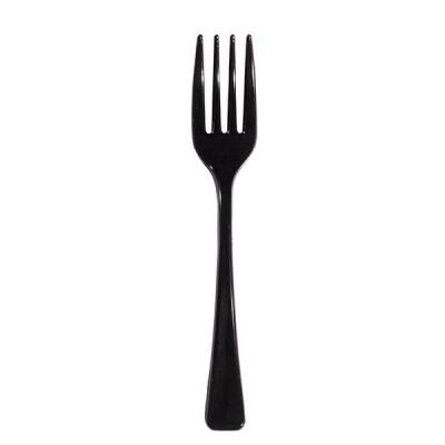 Mini Kokteyl Çatalı Siyah 9,5cm