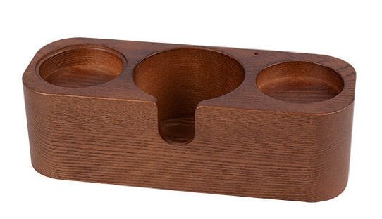 Motta Ahşap Tamper Standı - 3 Gözlü