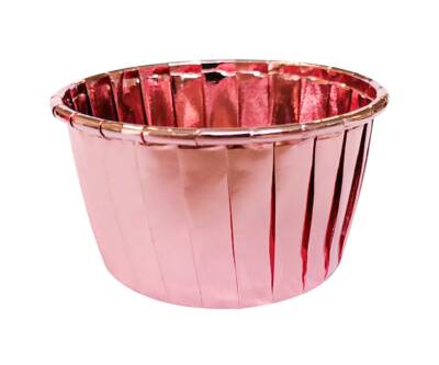 Muffin Kek Kapsülü Rose Gold 25'li