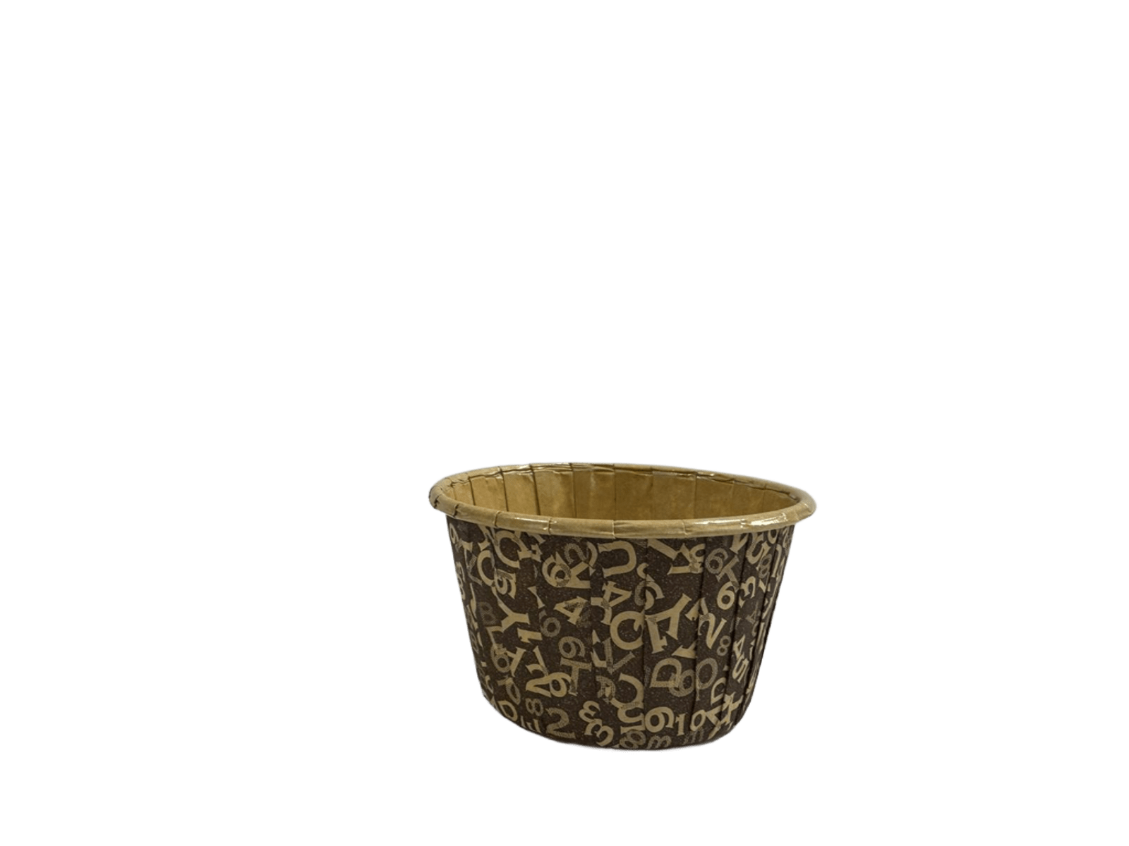 Muffin Cupcake Kapsülü Kahverengi Desenli 50 Adet