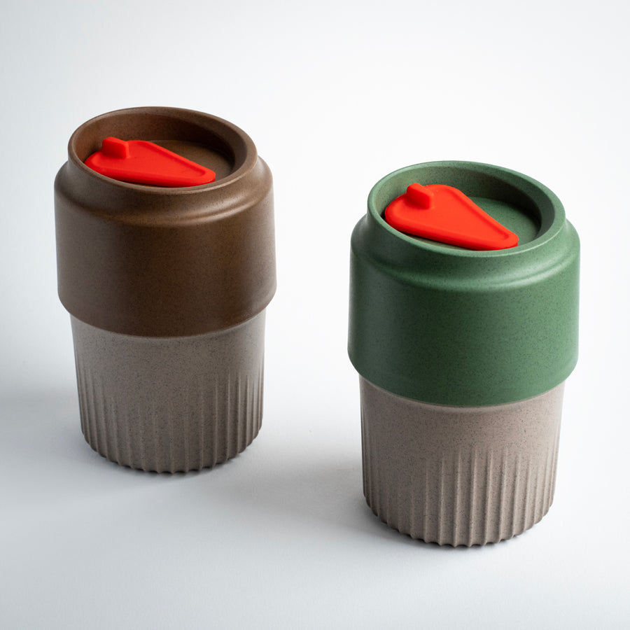 Cupcycle Tekli Kutu Kahverengi Kapak, 355 ML