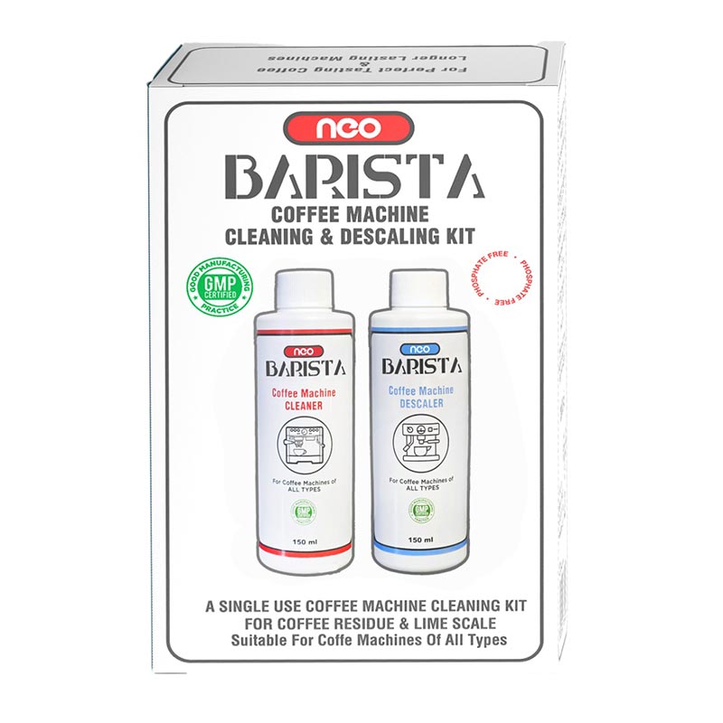 Neo Barista Kahve Makinesi Temizleme ve Kireç Çözücü Kit, 2x150 ml