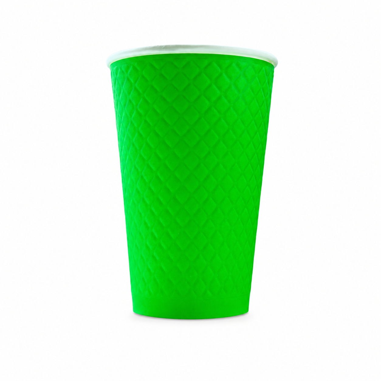 Yeşil Waffle Kraft Karton Bardak, 8 OZ - 230 ML
