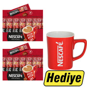 Nescafe 3'ü 1 Arada Kahve 17,5 gr 72'li Paket 2 Adet + Nescafe Kupa Tekli Hediye