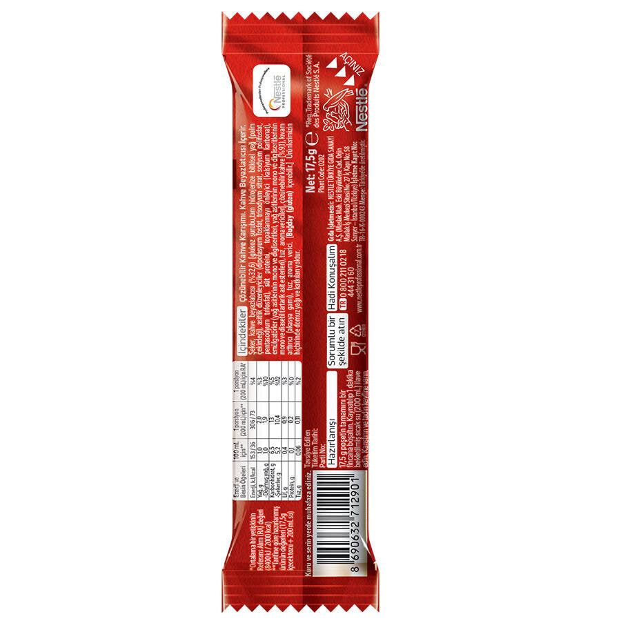 Nescafe 3'ü 1 Arada Kahve 17,5 gr 72'li Paket 2 Adet + Nescafe Kupa Tekli Hediye