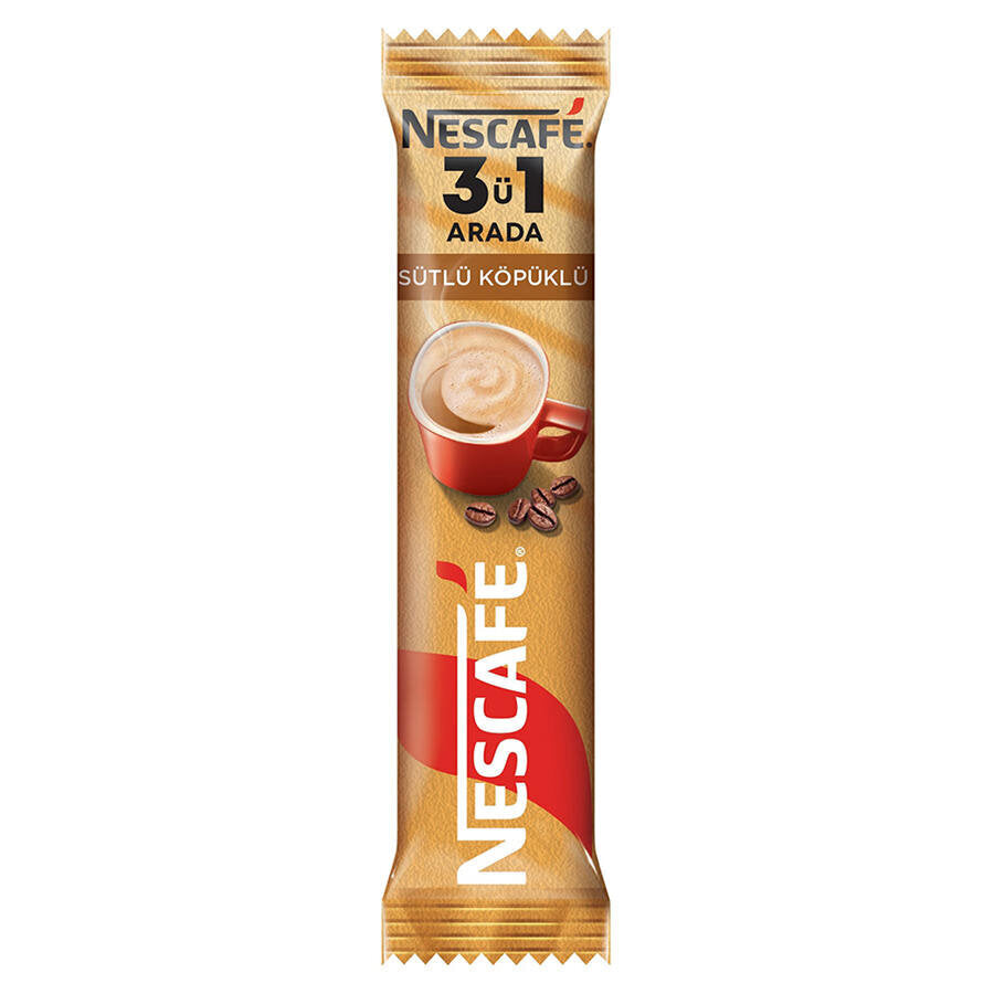 Nescafe 3'ü 1 Arada Sütlü Köpüklü 17,5 gr 72'li