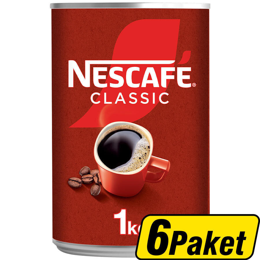 Nescafe Classic Kahve Teneke Kutu 1 kg 6 Paket - Koliyle Al Kazan