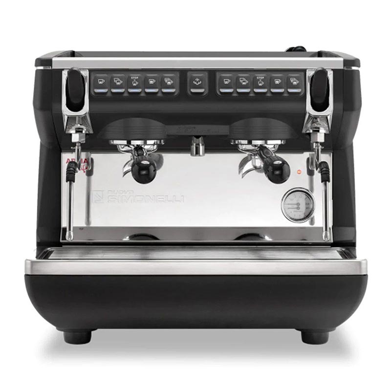 Nuova Simonelli Appia Life Compact Tall Cup Tam Otomatik Espresso Kahve Makinesi, 2 Gruplu, Siyah