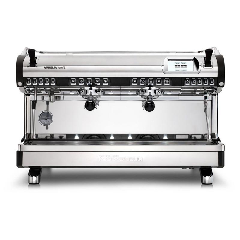 Nuova Simonelli Aurelia Wave Volumetric Tam Otomatik Easy Cream Espresso Kahve Makinesi, 2 Gruplu, Siyah