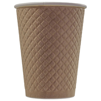 Waffle Kraft Karton Bardak, 16 OZ - 470 ML