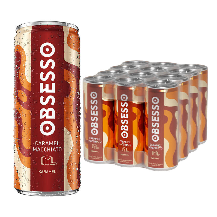 Obsesso Caramel Macchiato Soğuk Kahve 250 ml x 12'li