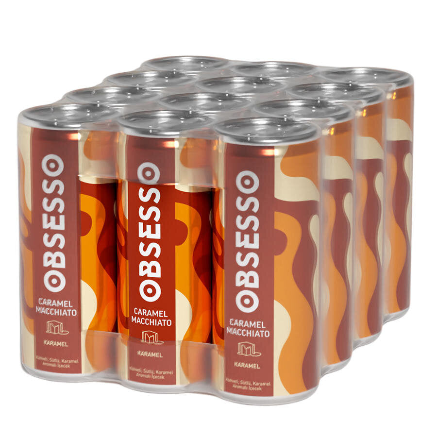 Obsesso Caramel Macchiato Soğuk Kahve 250 ml x 12'li