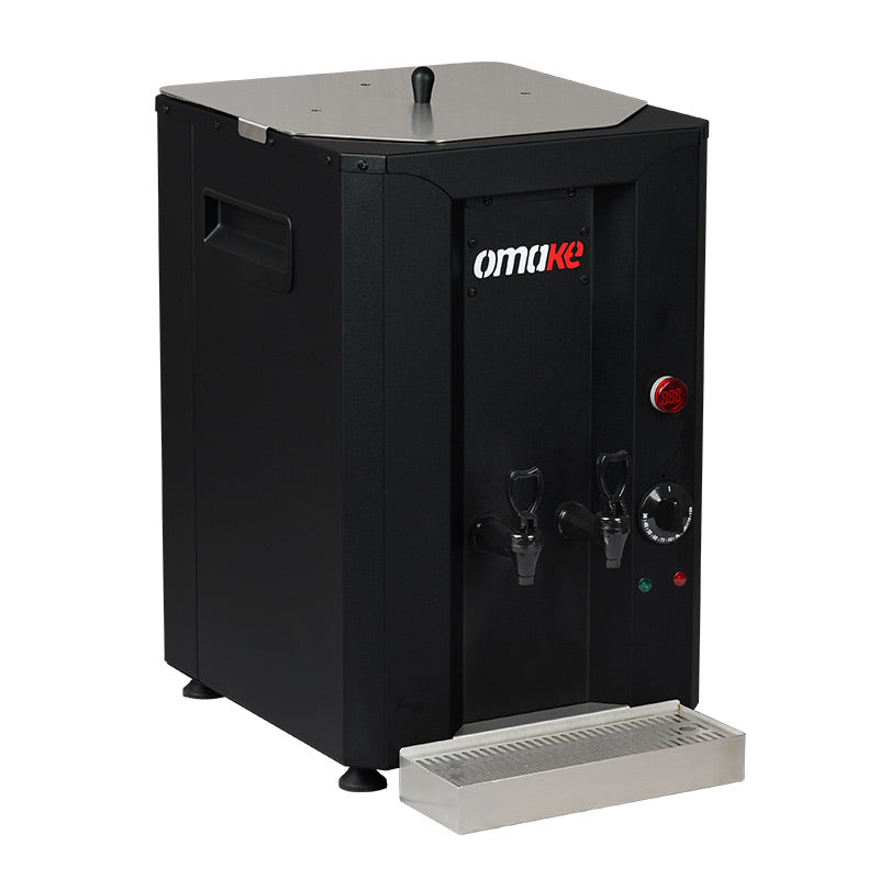 Omake İçten Demlikli Çay Kazanı, 40 L, Elektrikli, Siyah