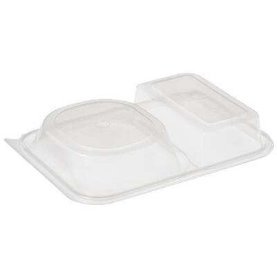 Özge Plastik 2 Bölmeli Kapaklı Hamburger Kabı