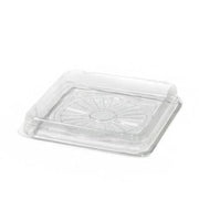 Özge Plastik Kare Pasta Kabı Şeffaf Taban 12x12x9 cm