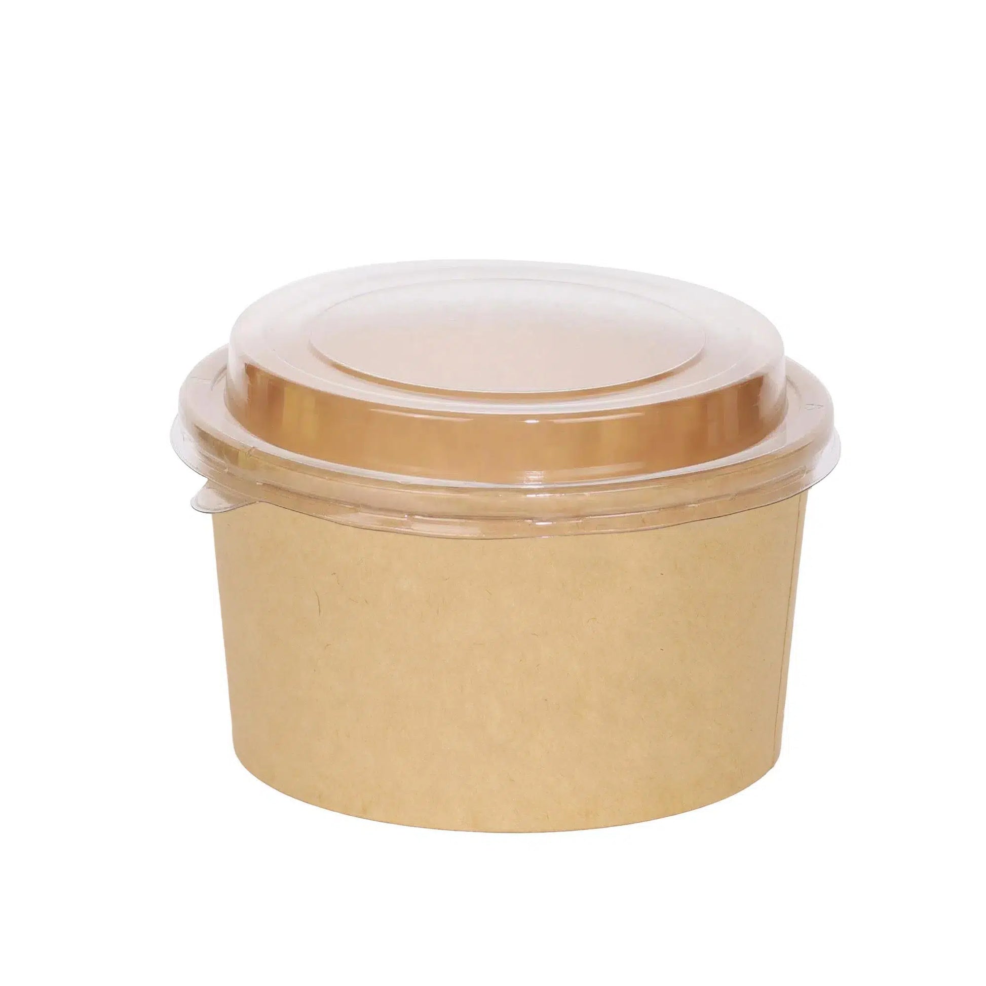 Pet Kapak Kraft Salata Kasesi Seti 1000 cc - 50 Adet