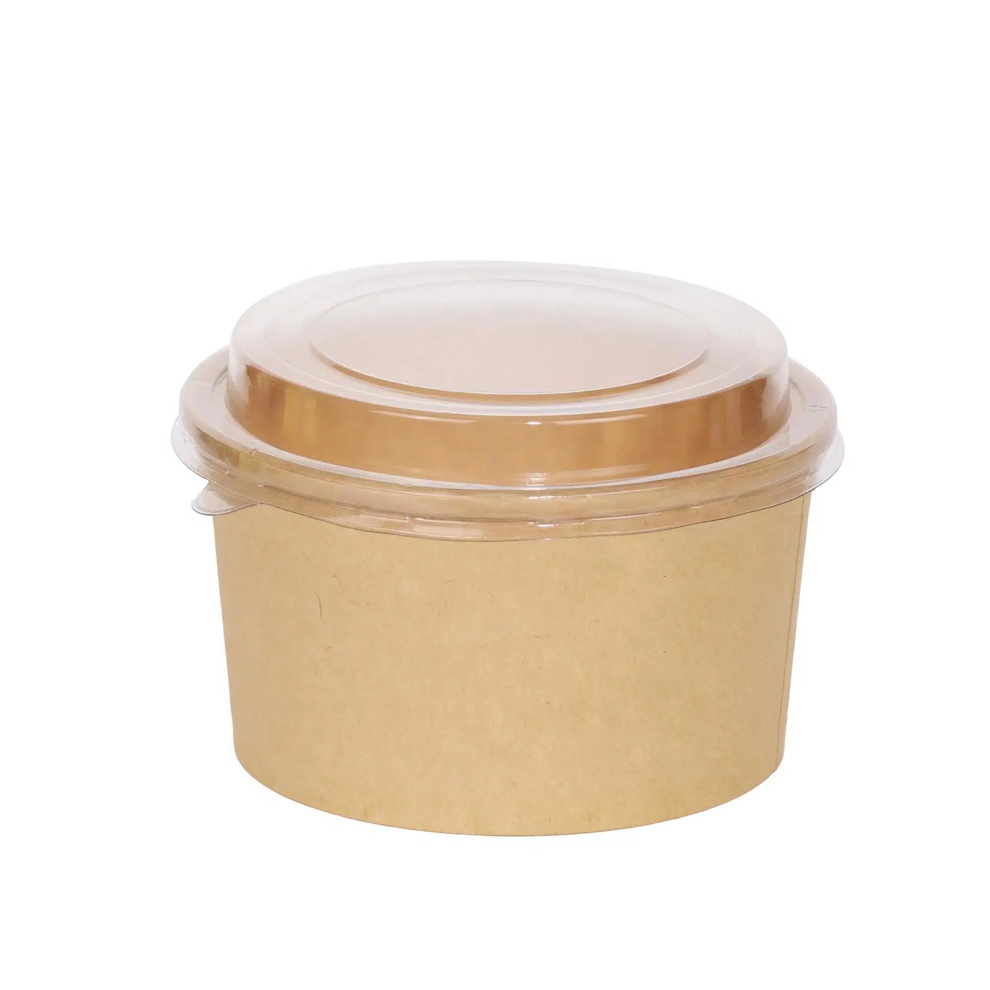 Pet Kapak Kraft Salata Kasesi Seti 1000 cc - 50 Adet