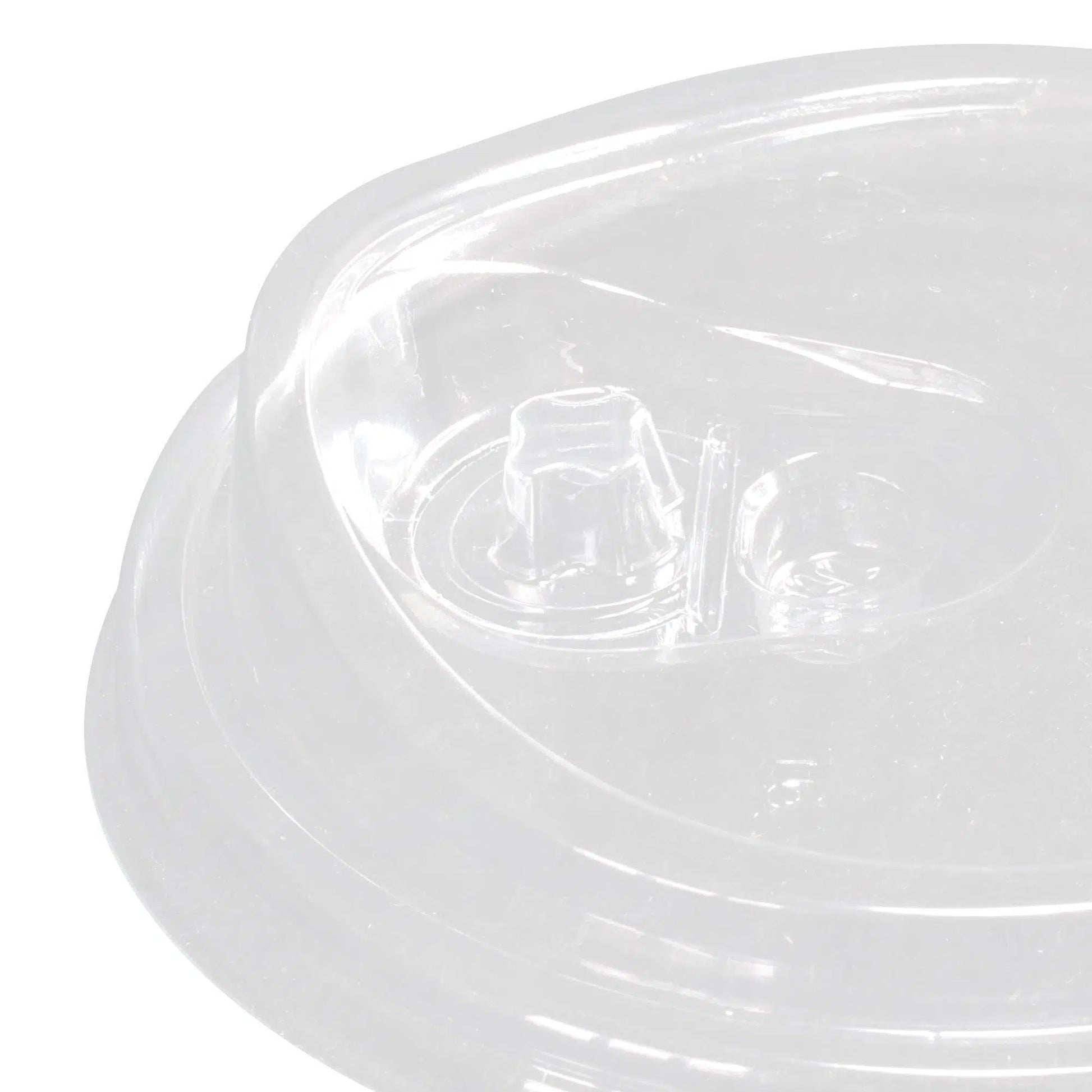 Pet Klipsli Düz Bardak Kapağı Ø95 (300-500 ml) - 100 Adet