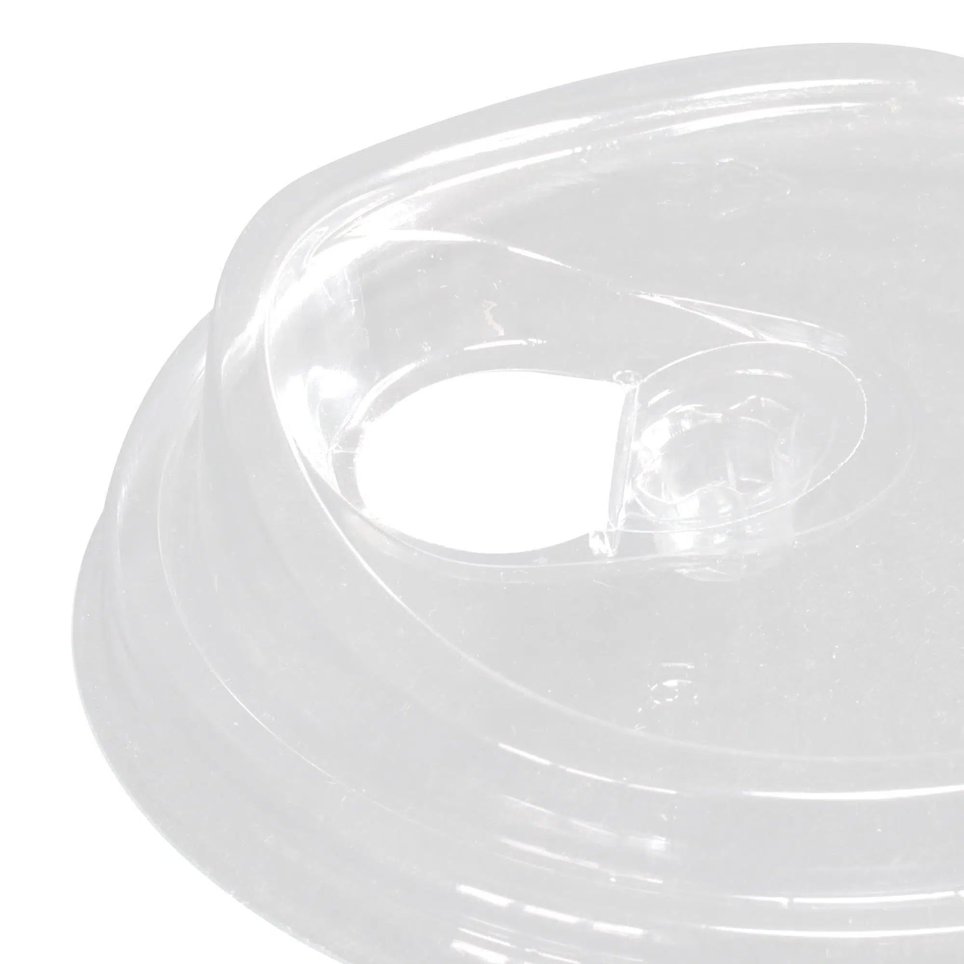 Pet Klipsli Düz Bardak Kapağı Ø95 (300-500 ml) - 100 Adet