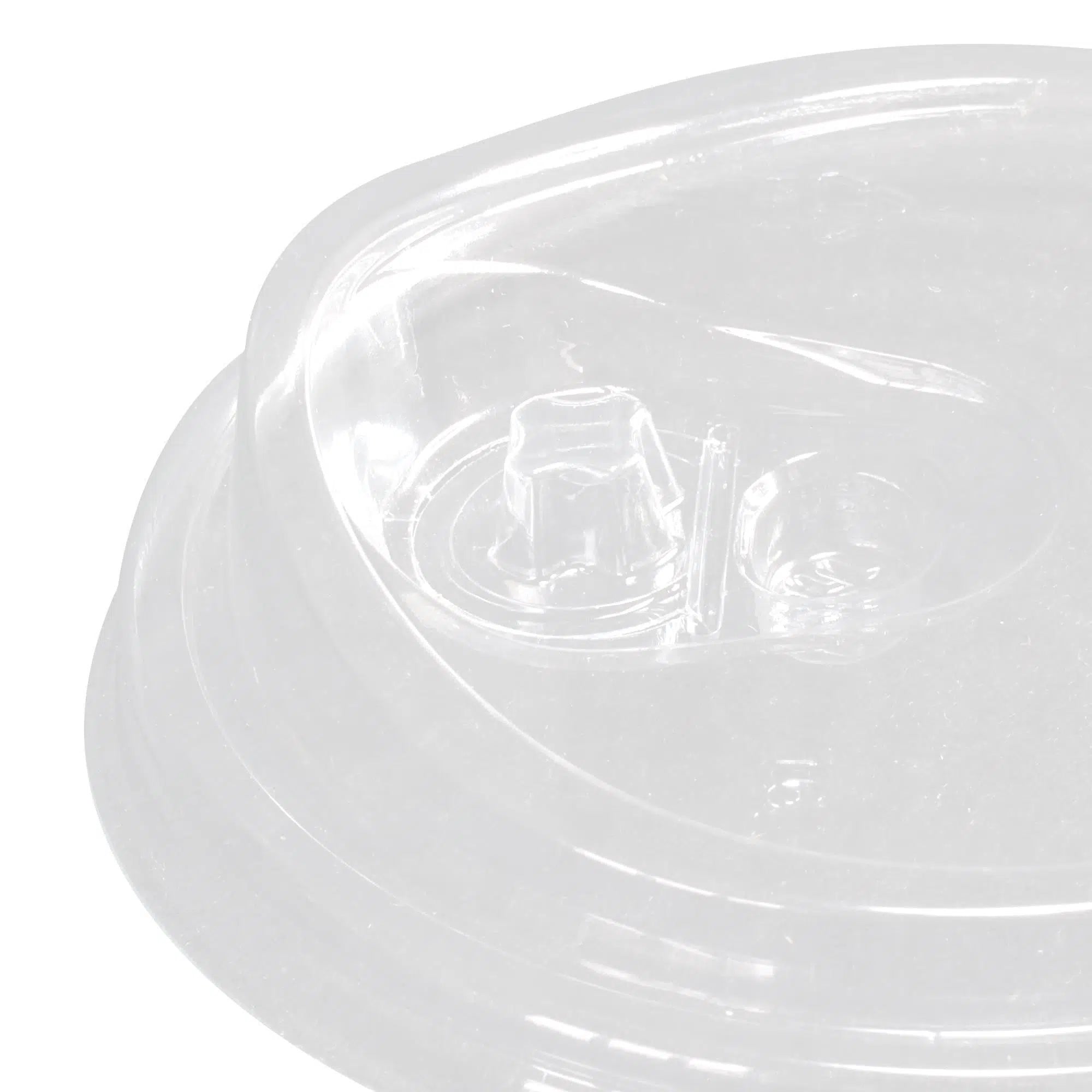 PET Klipsli Düz Bardak Kapağı Ø95 (300-500 ml) - 50 Adet