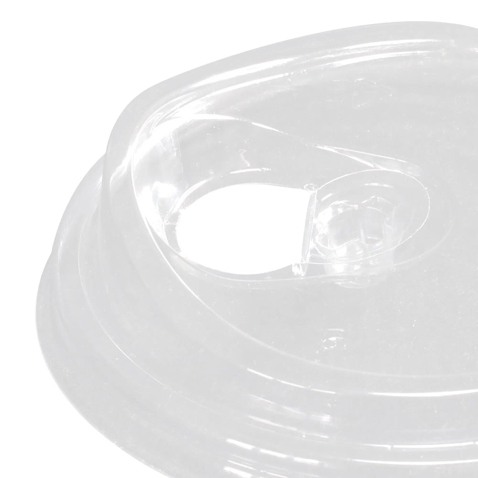 PET Klipsli Düz Bardak Kapağı Ø95 (300-500 ml) - 50 Adet