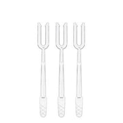 Plastik Cips Çatalı 8 cm Şeffaf