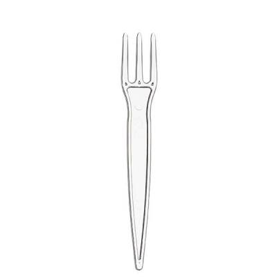 Plastik Cips Çatalı 8.5 cm Şeffaf