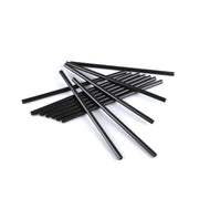 Plastik İnce Kokteyl Pipeti Siyah 18 cm - 1000 Adet